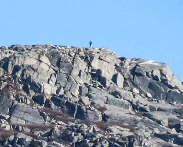 3. Climber on Monadnock